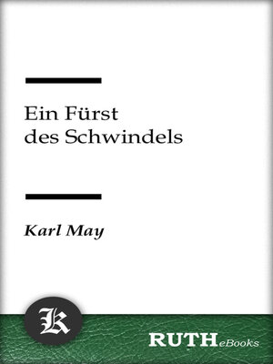 cover image of Ein Fürst des Schwindels